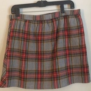 J. Crew plaid skirt